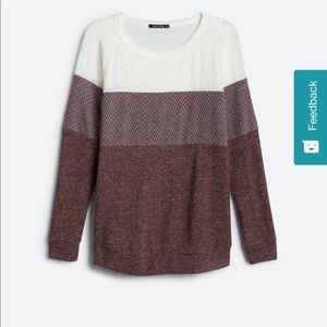 Pink Clover Macy Mixed Material Colorblock